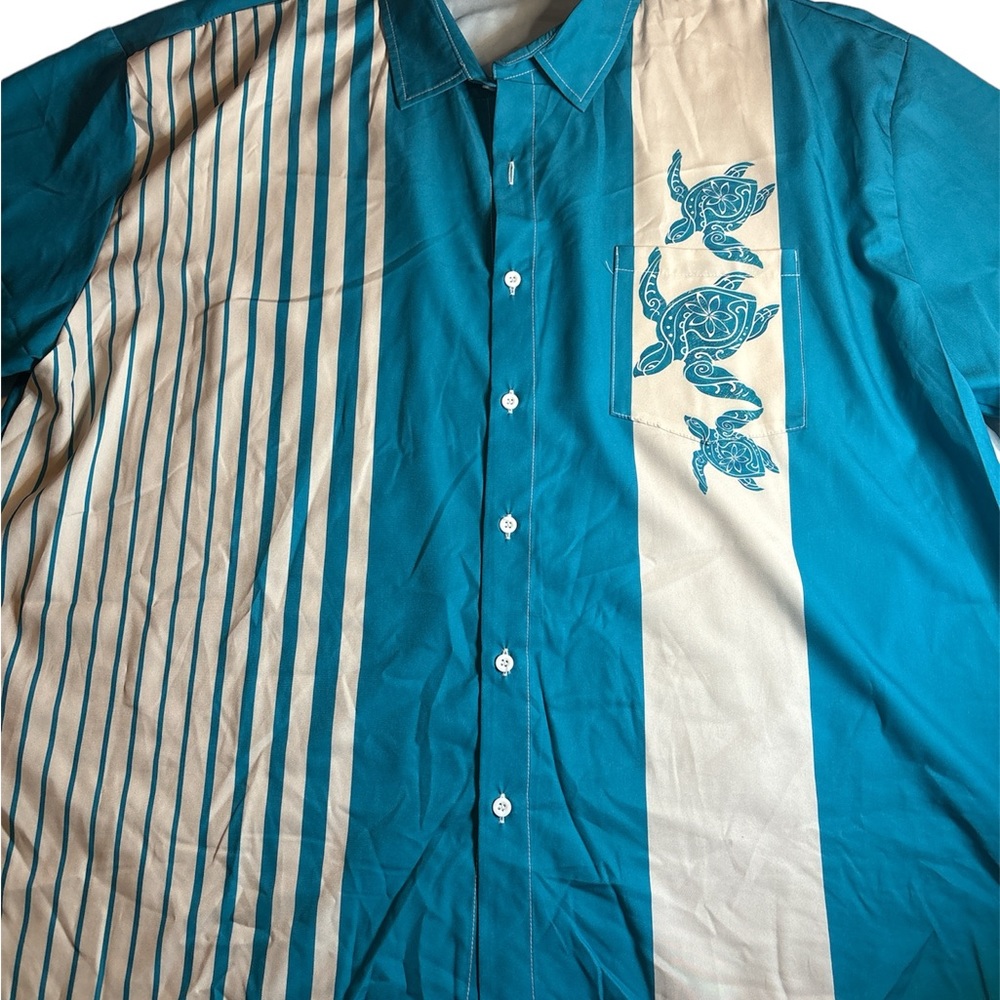 Turquoise Turtle Shirt 3x